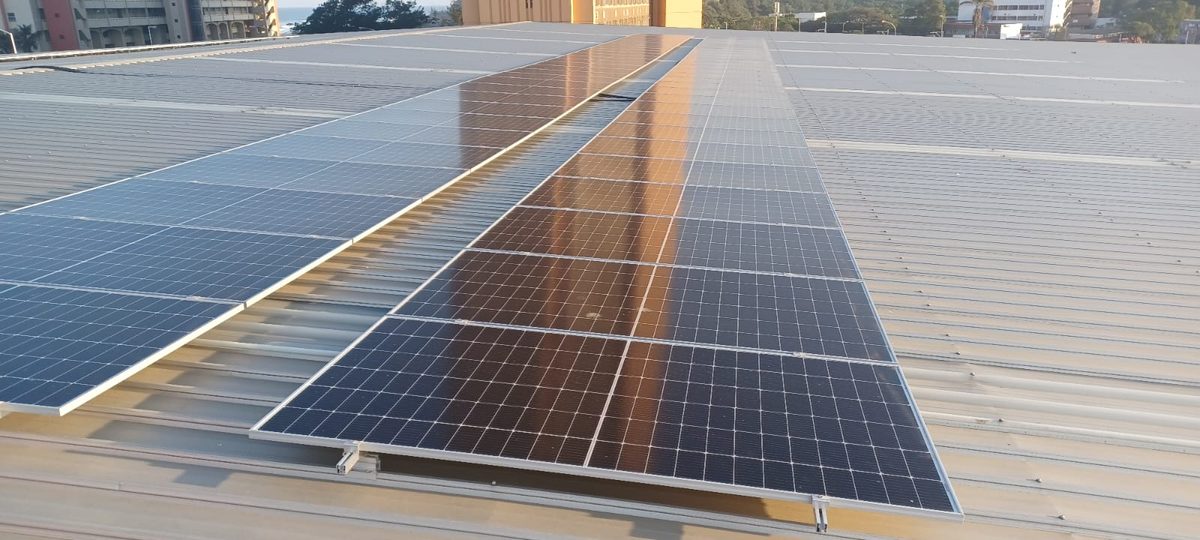 Large commercial rooftop solar KZN